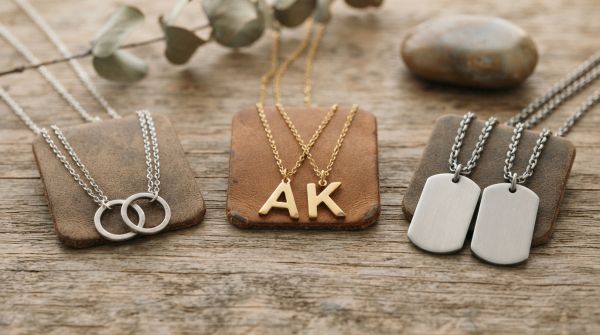 Collier de couple : argent, plaqué or ou inox, lequel tient le mieux